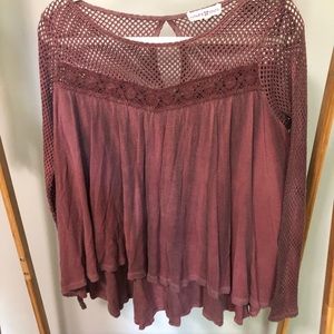 Altar’d State blouse with netting detail